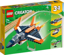 31126 LEGO® Creator Сверхзвуковой самолёт с 7+ лет NEW 2022! (Maksas piegāde eur 3.99)