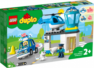 10959 LEGO® DUPLO Полицейский участок и вертолёт, с 2+ лет NEW 2022! (Maksas piegāde eur 3.99)
