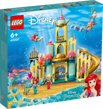 43207 LEGO® Disney Princess Arielas zemūdens pils, no 6+ gadiem NEW 2022! (Maksas piegāde eur 3.99)