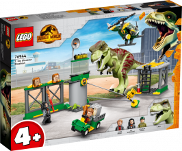 76944 LEGO® Jurassic World Побег тираннозавра, с 4+ лет, NEW 2022! (Maksas piegāde eur 3.99)