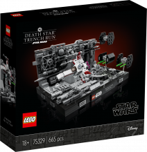 75329 LEGO® Star Wars Diorāma: Death Star™ Trench Run, no 18 + gadiem, NEW 2022! (Maksas piegāde eur 3.99)