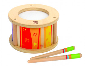 Izpārdošana! Hape Krāsainās bungas 17cm diametrā mazajiem muzikantiem, no 1 gada