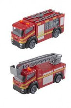 Teamsterz ugunsdzēsības mašīna ar skaņu un gaismiņām apm. 15cm gara 3+ gadiem (cena par 1mašīnu)
