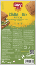 Schär Ciabatta Rustica graudu maizītes, bez glutēna, 200g