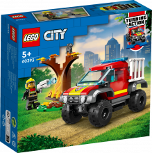 60393 LEGO® City Ugunsdzēsēju 4x4 glābšanas auto, no 5+ gadiem, NEW 2023!