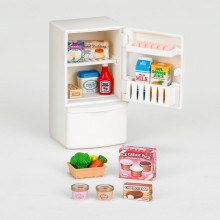Sylvanian Families Ledusskapis ar produktiem (15 detaļas)