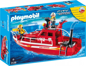 3128 PLAYMOBIL® City Action Ugunsdzēsēju laiva no 4+