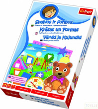 Trefl Izglītojoša mozaīkmīkla bērniem - Krāsas un Formas, 10 varianti Anglu val.