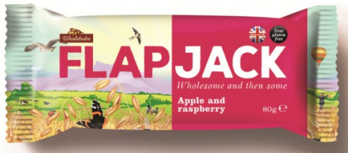 Flapjack Auzu pārslu batoniņš ar ābolu sulu un avenēm, bez glutēna, 80 g