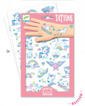 Djeco Tetovējumi Vienradzis ar rozā spīdumiņiem, DJ09575