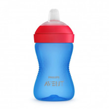 SCF 802/01 Philips Avent Mācību pudelīte ar mīkstu snīpi - zila, no 9 mēn., 300ml