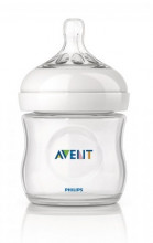 PHILIPS AVENT SCF 030/17 NATURAL Barošanas pudelīte, 125 ml, 0+ mēn.