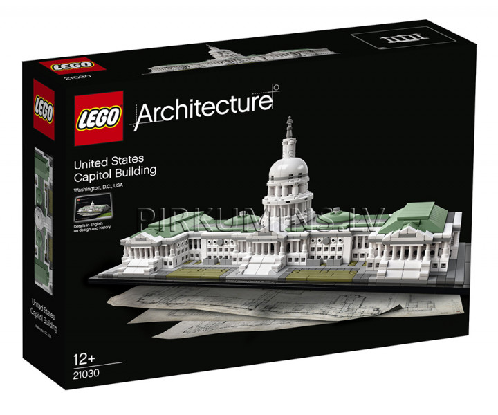 21030 LEGO® Architecture United States Capitol Building, no 12 gadiem NEW 2018!