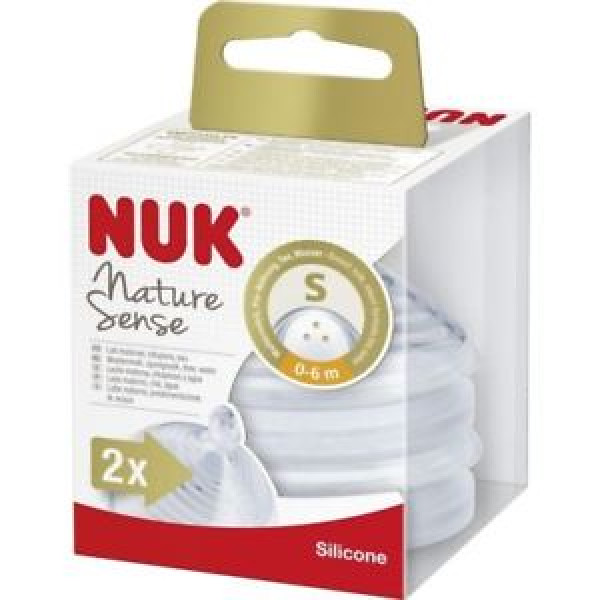 SA94 NUK Nature sense silikona knupji S 2gb 0-6 mēn.