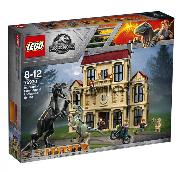 75930 LEGO® Jurassic World Нападение индораптора в поместье Локвуд, c 8 до 12 лет NEW 2018!
