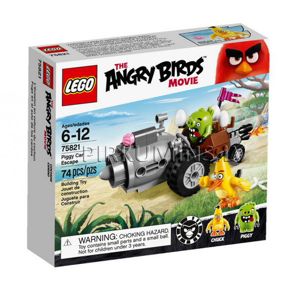 75821 LEGO Angry Birds Побег из машины свинок, c 6 до 12 лет