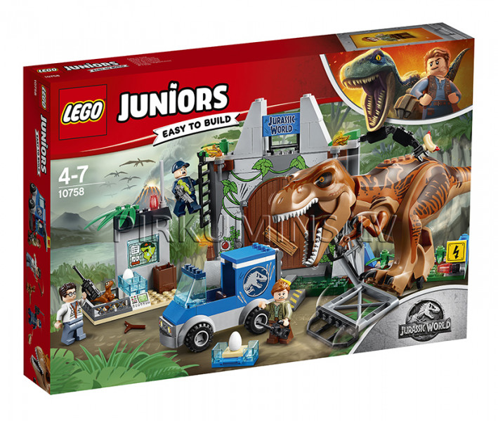 10758 LEGO® Juniors Побег Ти-Рекса, c 4 до 7 лет NEW 2018!