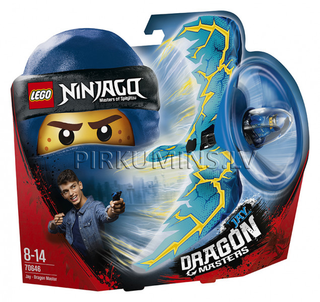 70646 LEGO® Ninjago Jay — pūķa meistars, no 8 līdz 14 gadiem NEW 2018!