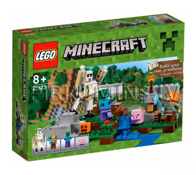 21123 LEGO Minecraft Железный голем, c 8 лет