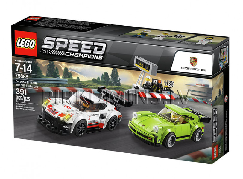75888 LEGO® Speed Champions Porsche 911 RSR and 911 Turbo 3.0, c 7 до 14 лет NEW 2018!