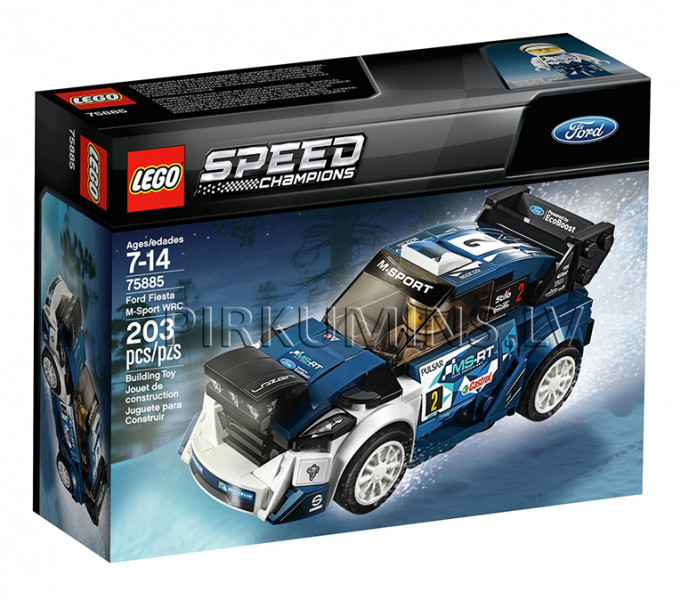 75885 LEGO® Speed Champions Ford Fiesta M-Sport WRC, c 7 до 14 лет NEW 2018!
