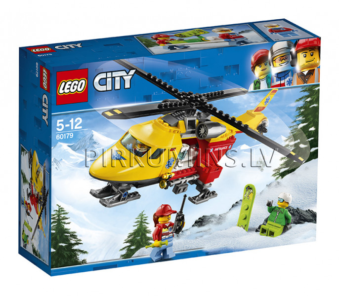 60179 LEGO® City Ātrās palīdzības helikopters, no 5 līdz 12 gadiem NEW 2018!