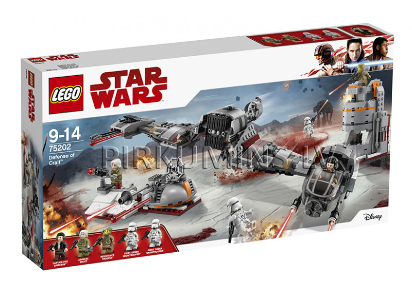 75202 LEGO® Star Wars Crait™ aizsardzība, no 9 līdz 14 gadiem NEW 2018!