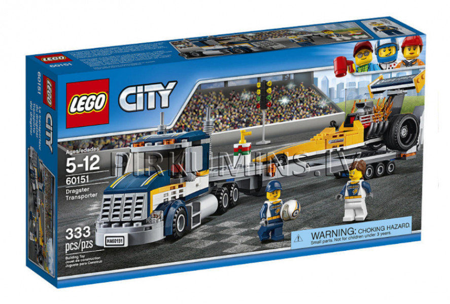 60151 LEGO® City Грузовик для перевозки драгстера, c 5 до 12 лет