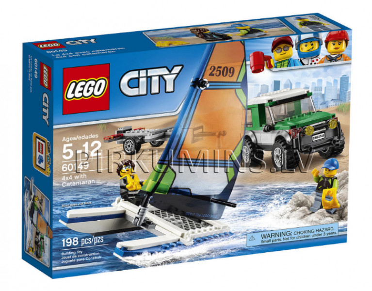 60149 LEGO® City Внедорожник с прицепом для катамарана, c 5 до 12 лет