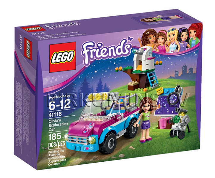 41116 LEGO® Friends Olīvijas Zvaigžņu izpētes mašīna, no 6 līdz 12 gadiem