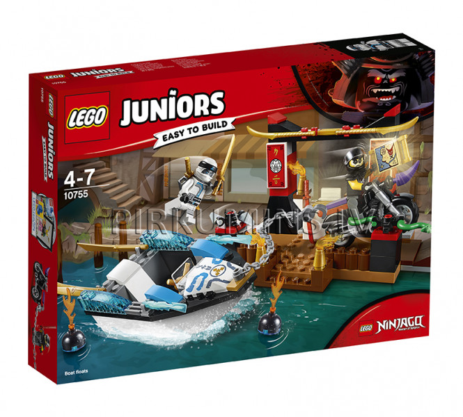 10755 LEGO® Juniors Pakaļdzīšanās ar Zane nindzjas laivu, no 4 līdz 7 gadiem NEW 2018!
