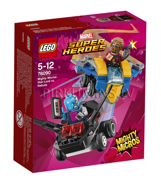 76090 LEGO® Super Heroes Mighty Micros: Звёздный Лорд против Небулы, c 5 до 12 лет NEW 2018!