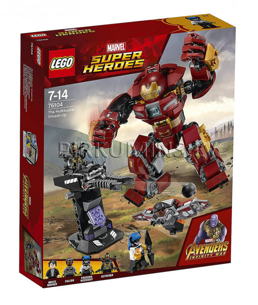 76104 LEGO® Super Heroes Hulkbuster sadursme, no 7 līdz 14 gadiem NEW 2018!