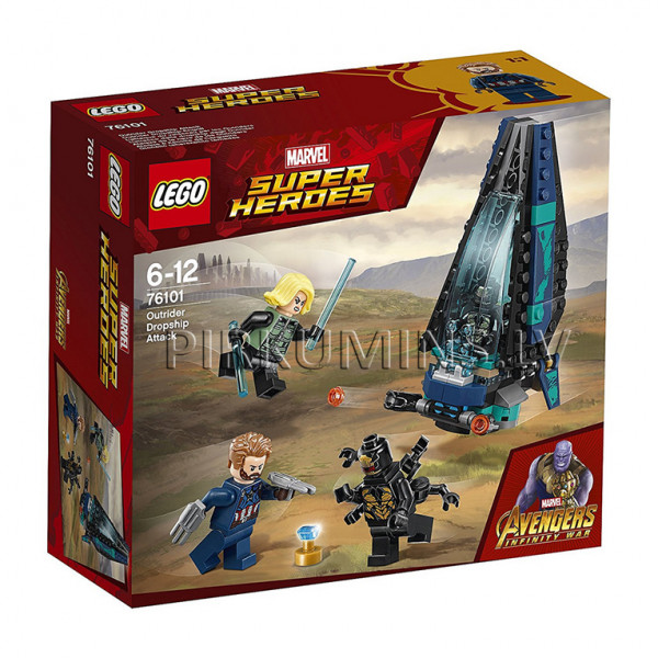 76101 LEGO® Super Heroes Outrider Dropship Attack, no 6 līdz 12 gadiem NEW 2018!