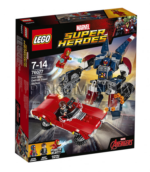 76077 LEGO® Super Heroes Iron Man Detroit Steel uzlidojums, no 7 līdz 14 gadiem NEW 2017!
