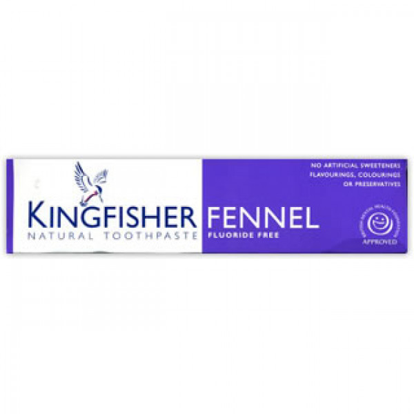 Kingfisher Натуральная зубная паста не содержащая фторид с фенхелем, 100 мл
