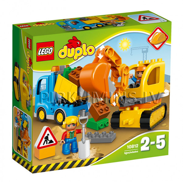 10812 LEGO DUPLO Грузовик и гусеничный экскаватор, от 2 до 5 лет