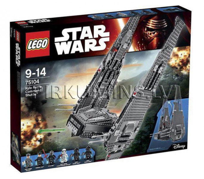 75104 LEGO Star Wars Kylo Ren's Commander Shuttle, c 9 до 14 лет