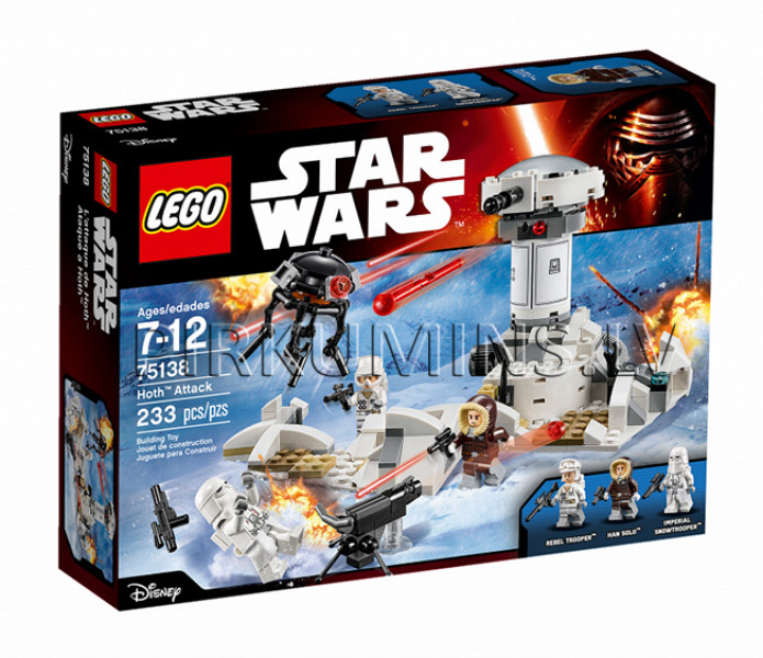75138 LEGO Star Wars Hoth Attack, no 7 līdz 12 gadiem