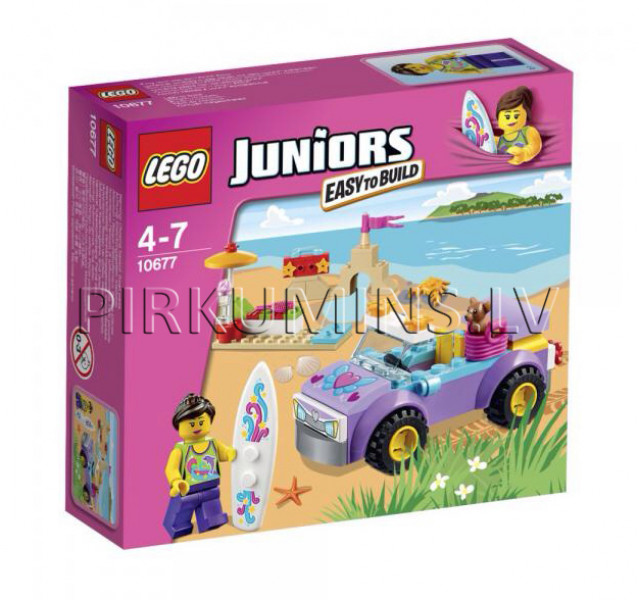 10677 LEGO® Juniors Ceļojums uz pludmali, no 4 līdz 7 gadiem