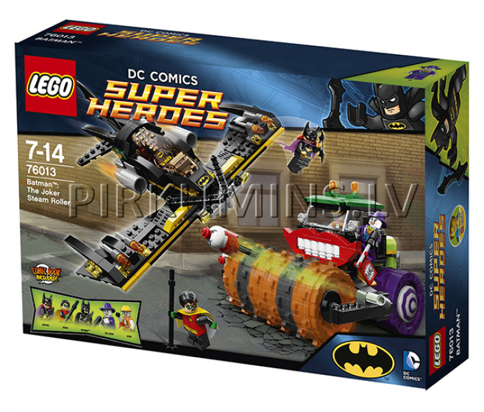 76013 LEGO Super Heroes Batman: Džokera tvaika veltnis, no 7 līdz 14 gadiem