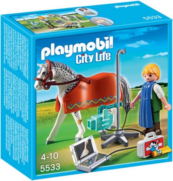 5533 PLAYMOBIL® City Life Zirga veselības pārbaude, no 4+