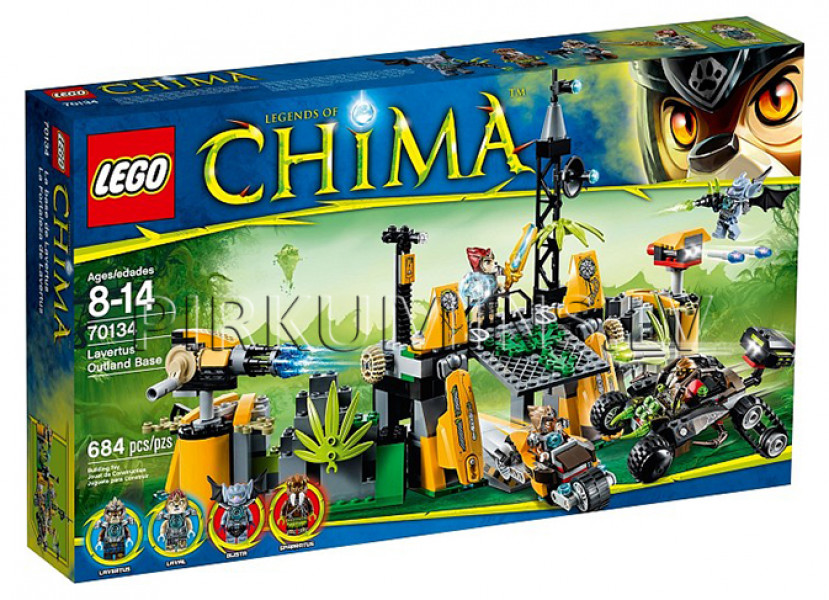 70134 LEGO Chima Lavertusa bāze, no 8 līdz 14 gadiem