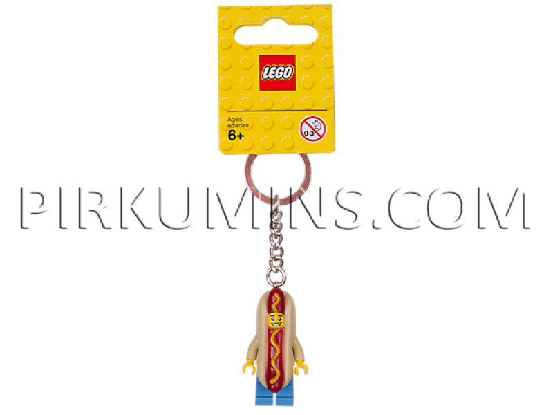 853571 LEGO® Key Chains Hot Dog Guy Key Chain, LEGO atslēgu piekariņš, no 6+ gadiem NEW 2018!