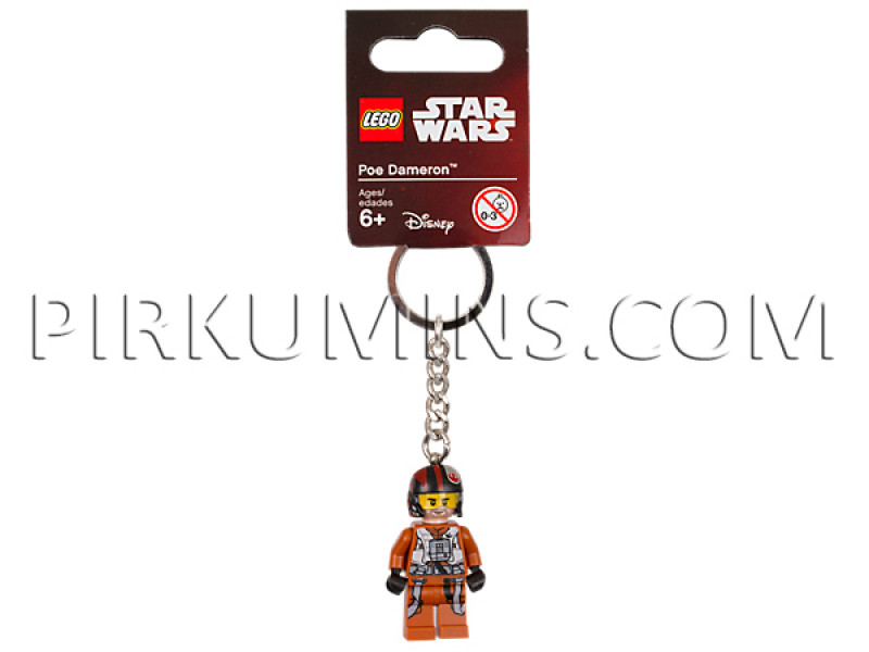 853605 LEGO® Key Chains Star Wars Poe Dameron™ Keyring, LEGO atslēgu piekariņš, c 6+ лет NEW 2018!