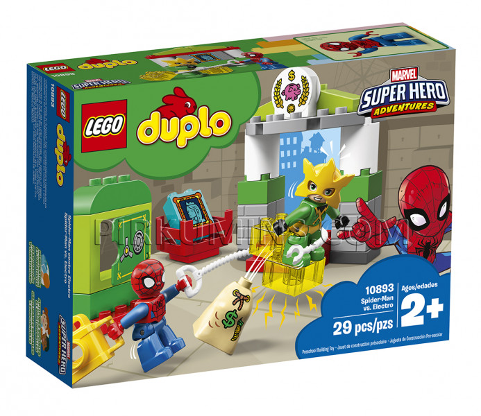 10893 LEGO® DUPLO Spider-Man pret Electro, no 2+ gadiem NEW 2019!