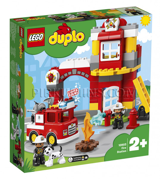 10903 LEGO® DUPLO Ugunsdzēsēju depo, no 2+ gadiem NEW 2019!(Maksas piegāde eur 3.99)