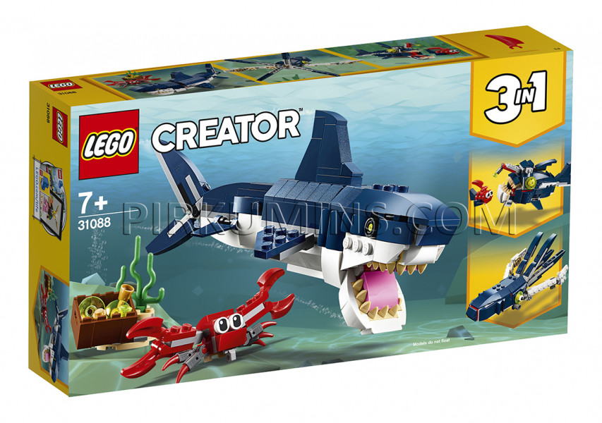 31088 LEGO® Creator Dziļjūras radības, no 7+ gadiem NEW 2019!