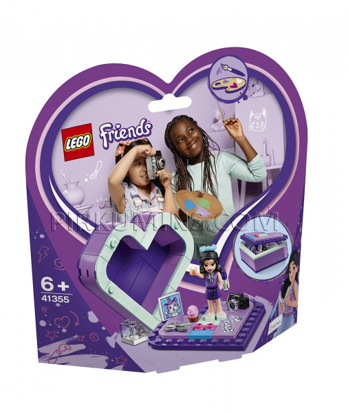 41355 LEGO® Friends Шкатулка-сердечко Эммы, c 6+ лет NEW 2019!