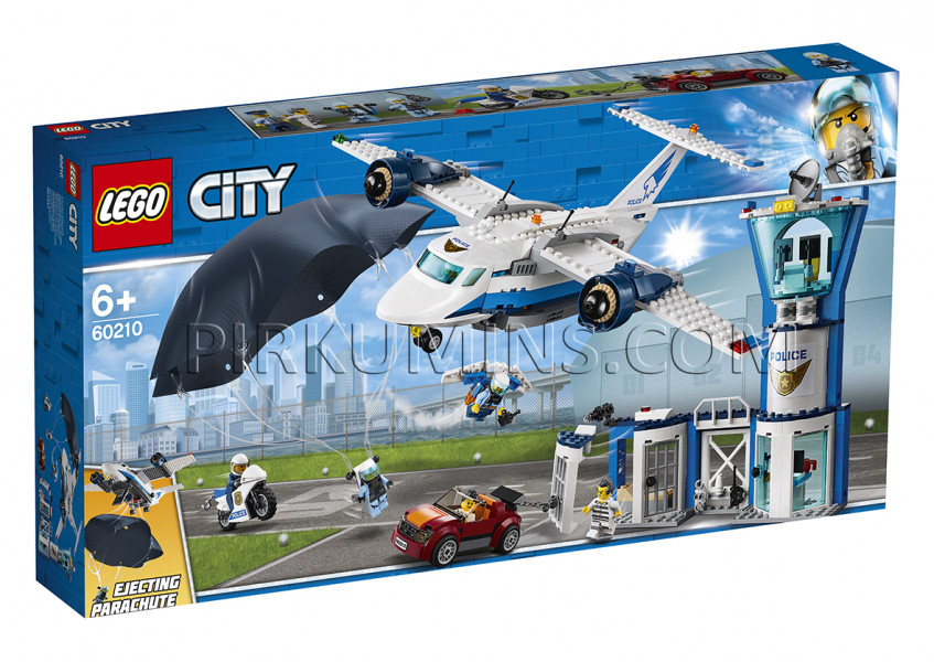 60210 LEGO® City Gaisa policijas gaisa spēku bāze, no 6+ gadiem NEW 2019!